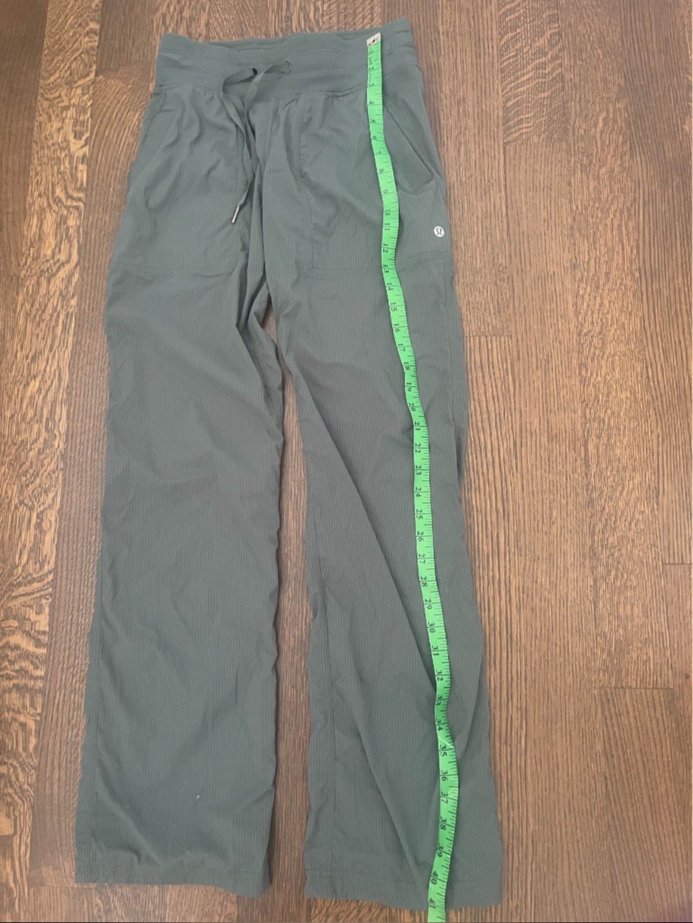 LULULEMON Dance Studio Mid-Rise Full Length Pants Dark Forest Green Size 4 NEW - Picture 7 of 8